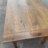 Farmhouse table in blond walnut 200 cm