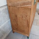 Buffet in elm burl, restyled in green and wood