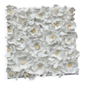 Art mural 3D fleurs sculpture en argile sur Toile fait-main
