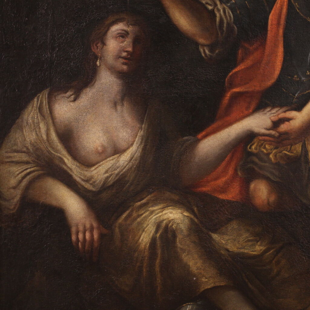 17th century painting, the baptism of Clorinda