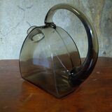 Original vintage carafe in smoked glass