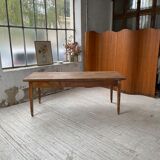 Farmhouse table in oak and walnut 2m