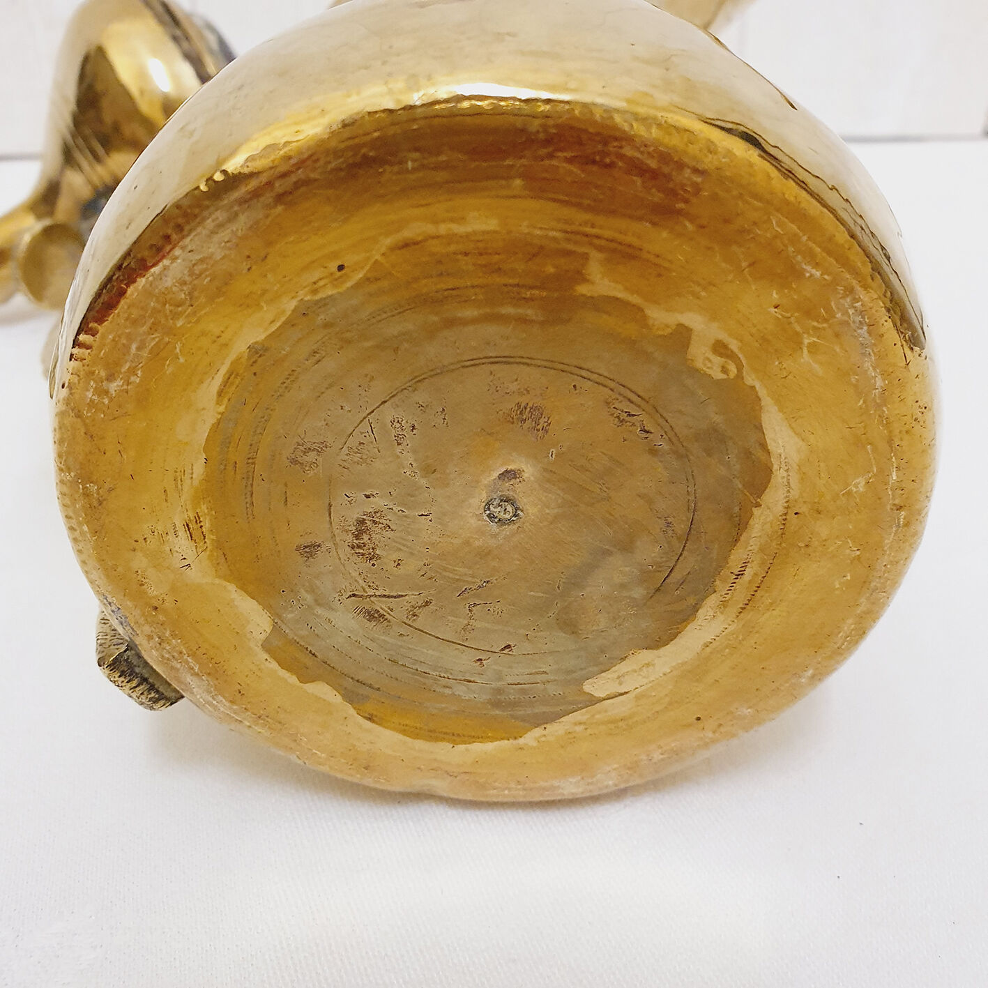 Oriental brass teapot