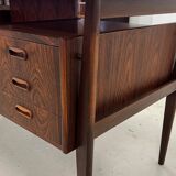 Rosewood 'Floating' Desk By Gunnar Nielsen For Tibergaard, 1960s.