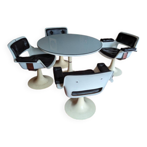 ensemble table Tulipe - chaises