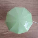 Green opaline table lamp