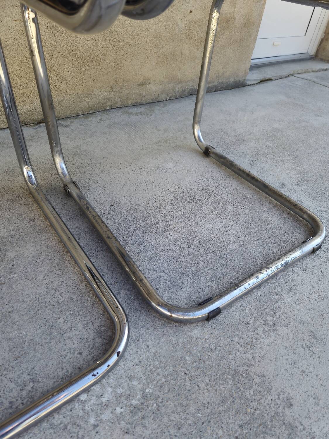 Set of 4 Marcel Breuer chairs model B32 in cane