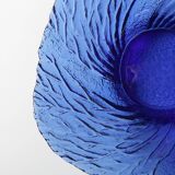 Bol en verre cobalt bleu du milieu du siècle : design finlandais 'Metsä', années 1970