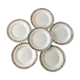 lot of 6 hollow plates Terre de Fer St Amand model "Molière" XXth