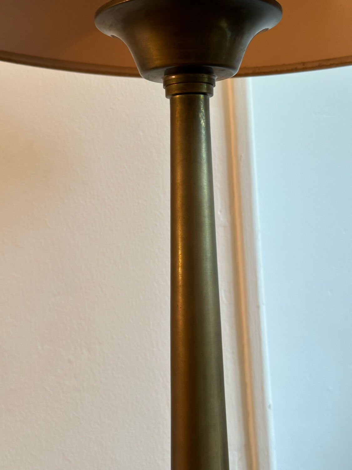 Large 70's brass lamp
