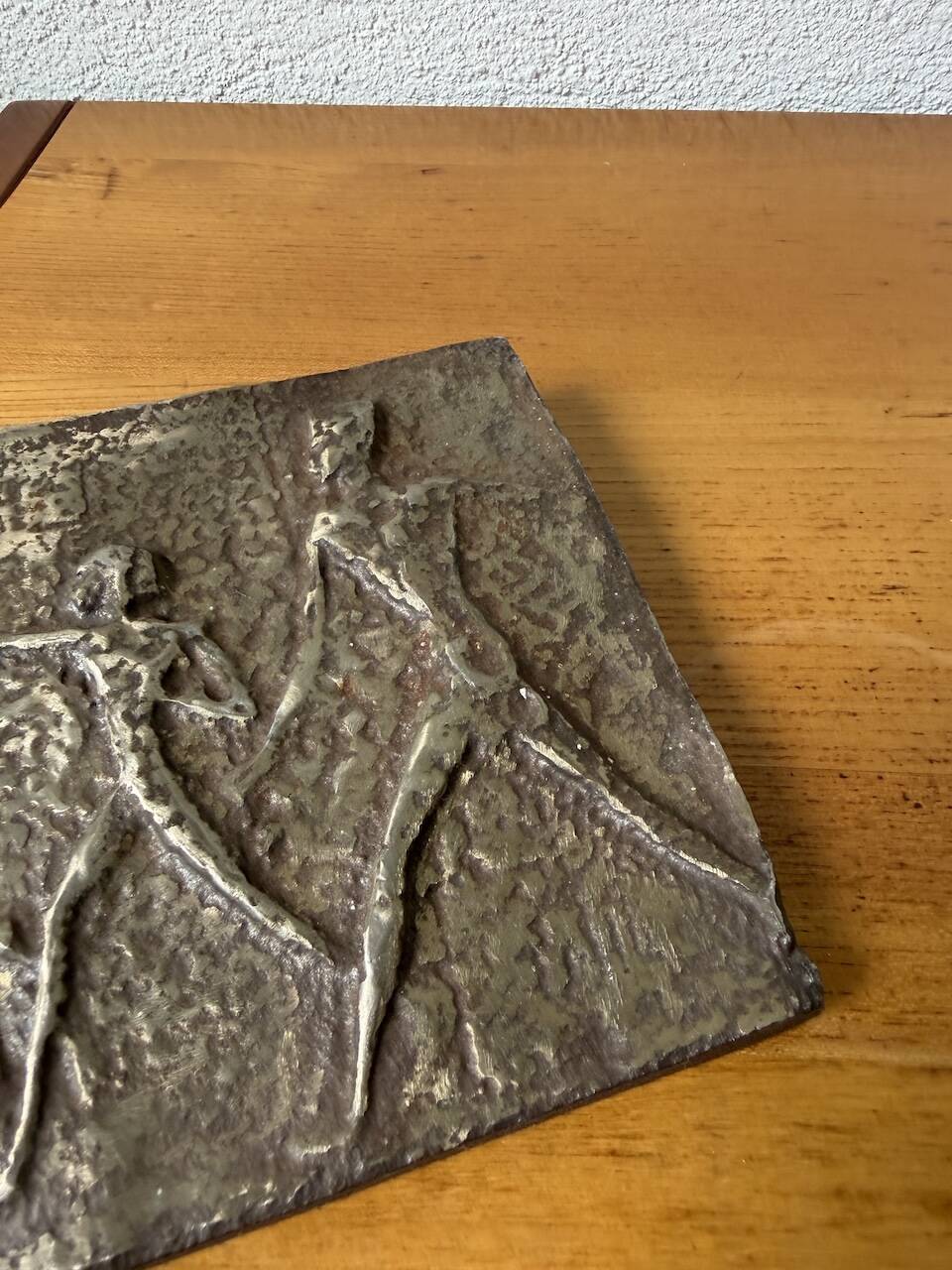Bronze bas-relief mid-20th century