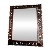 Neo-Gothic mirror in carved oak circa 1940