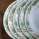 4 plates iron earth Mimosa Creil-Montereau