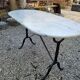 Table de bistrot marbre