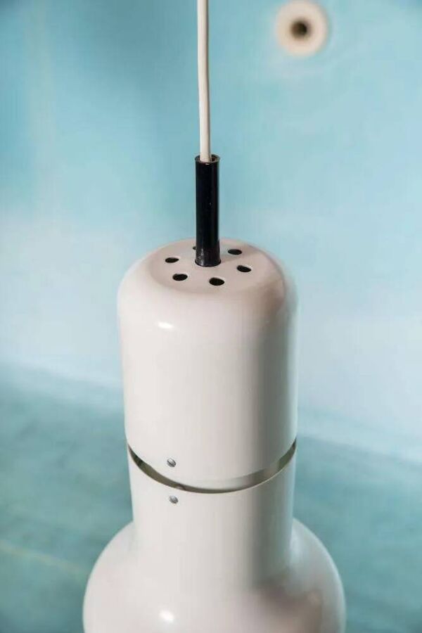 Lampe suspendue Space Age années 70, suspension vintage Raak Amsterdam