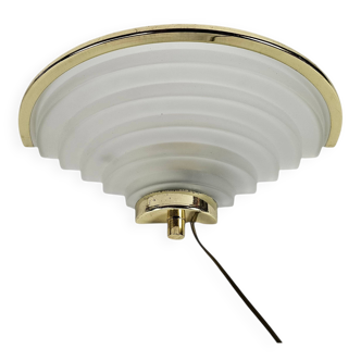 Happy Light - Vintage wall lamp - Hollywood Regency style - pressed glass -