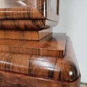 French Art Decò display cabinet from the 1940s in walnut