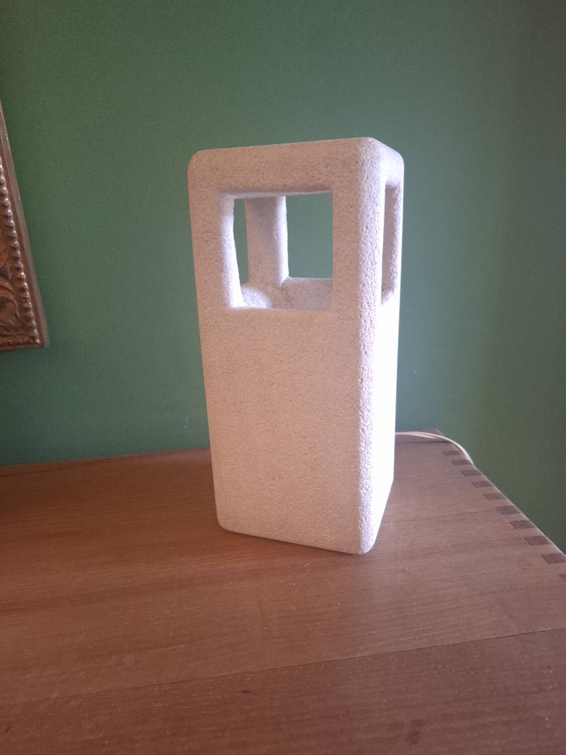 Lamp in carved stone Albert Tormos