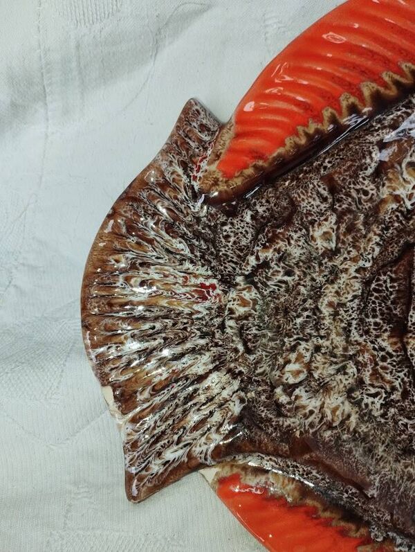 Plat poisson vintage Vallauris – Céramique  – Années 60