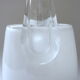 Vintage ice bucket in colorless and white "ouzo" crystal