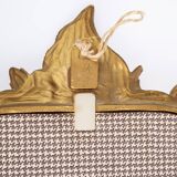 Baroque mirror in golden resin