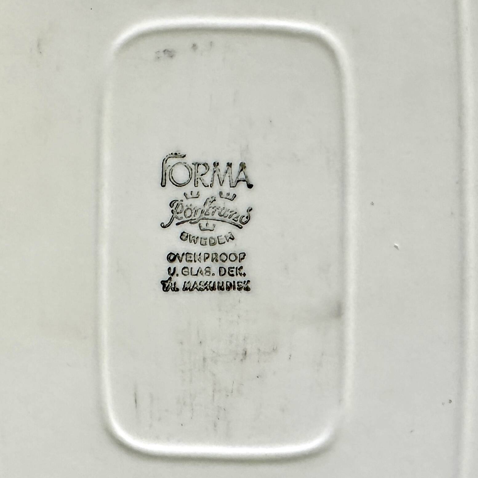 Vintage Scandinavian Rörstrand Forma Dish - 70s-80s - Beige and Chocolate