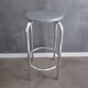 Vintage bar stool - chrome metal and wood