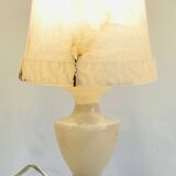 70s natural alabaster lamp