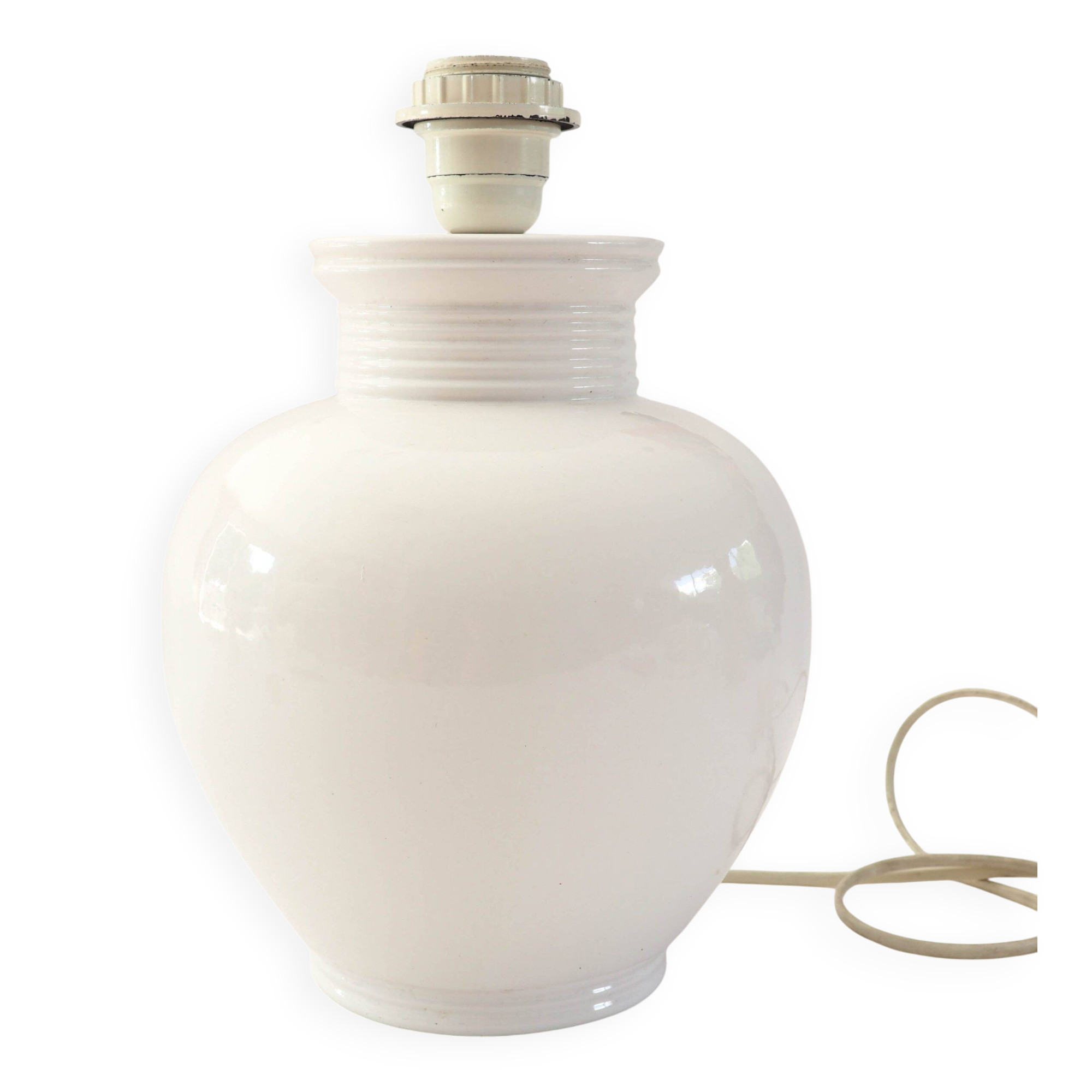 Ceramic ball lamp base, 1980