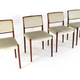 Set of 4 Niels O Möller model 80 chairs