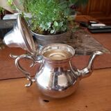 silver-plated teapot