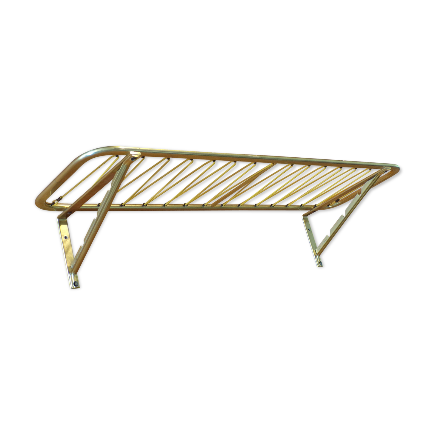 Vintage train luggage holder