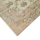 Hand-knotted vintage turkish beige carpet 200 cm x 291 cm - 36628