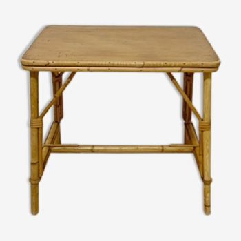 Small side table or children's desk in rattan