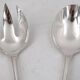 Christofle Malmaison, 2-piece salad serving set in silver-plated metal.