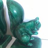 Pair of Art Deco ceramic book clamts