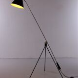 Artiforte Magneto floor lamp design by H. Fillekes 1950s Netherlands