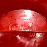 Vintage tam Tam red plastic stool