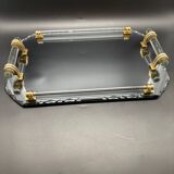 Beveled mirrored tray, Art Deco 1940, Saint-Gobain France