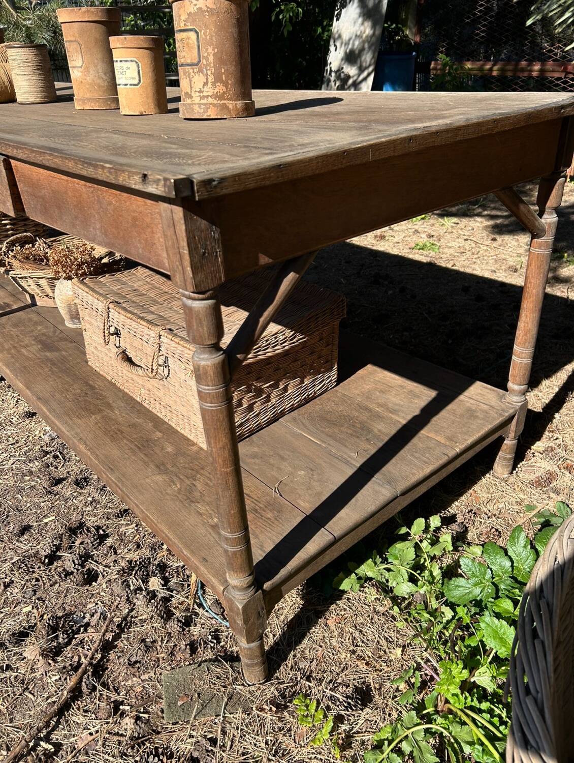 Ancienne table de drapier 3 mètres
