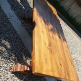 Old solid walnut monastery table