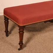 banquette en acajou du 19° siècle - Angleterre