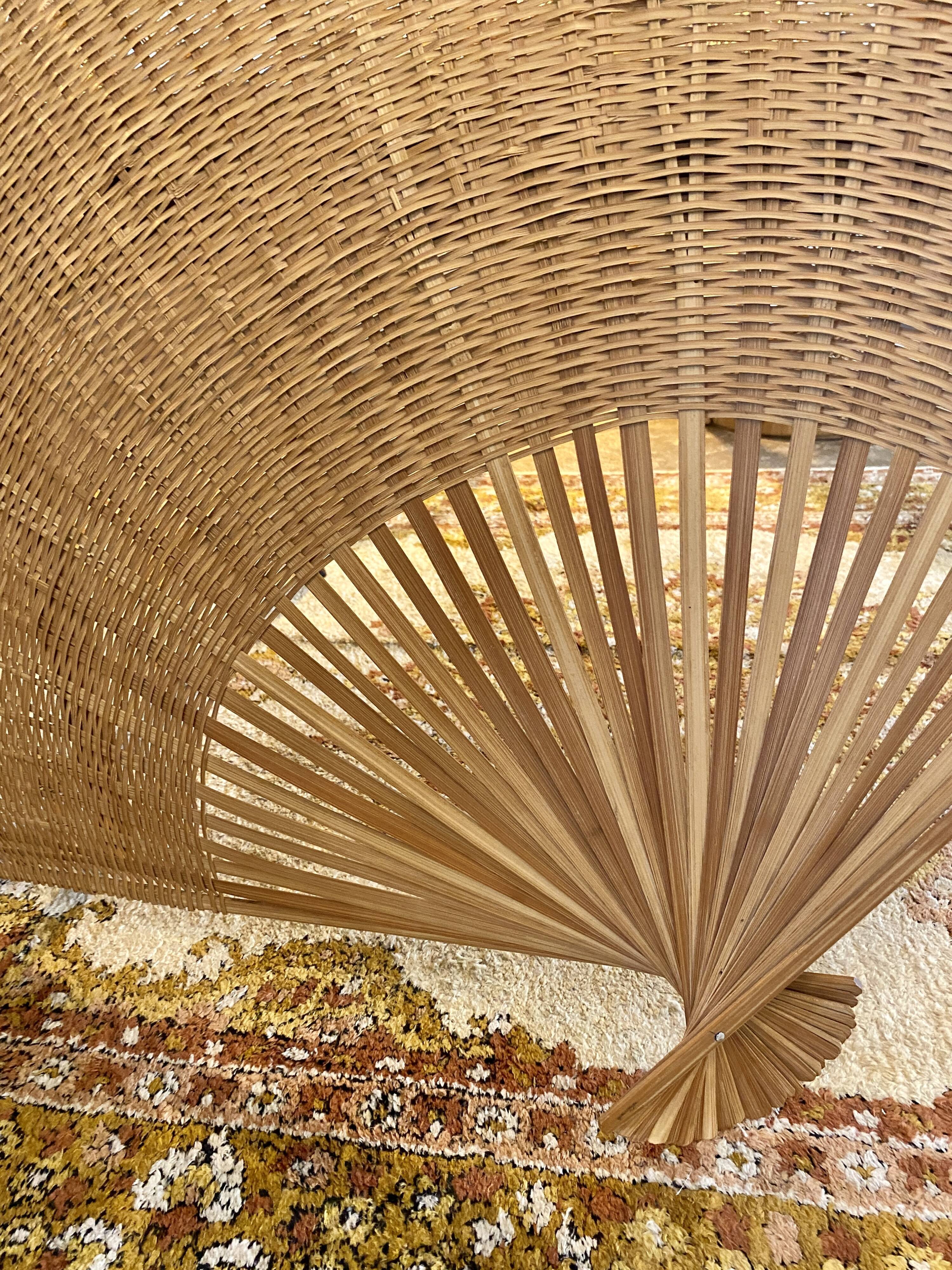 Rattan fan