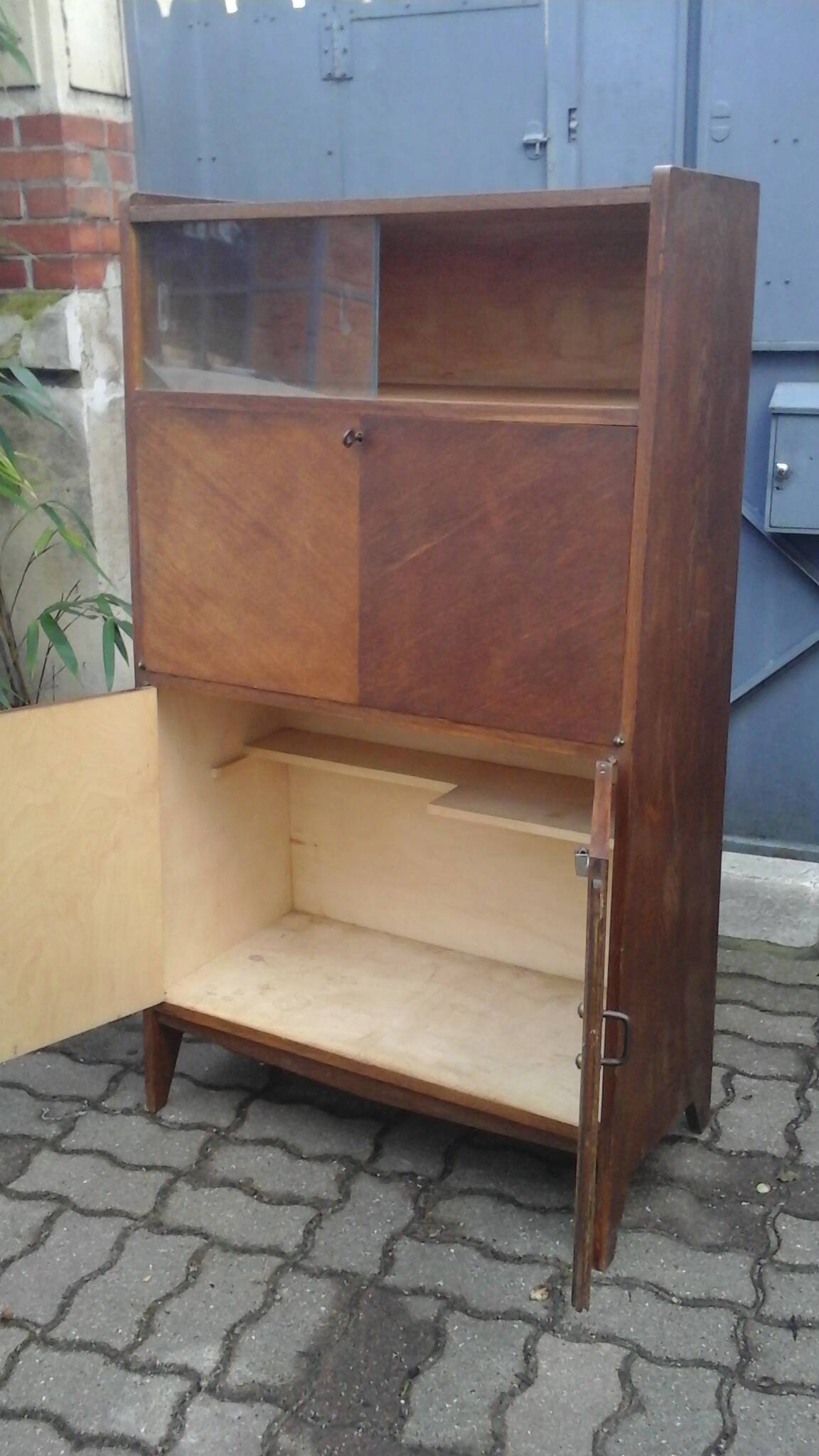 Vintage oak secretary 70
