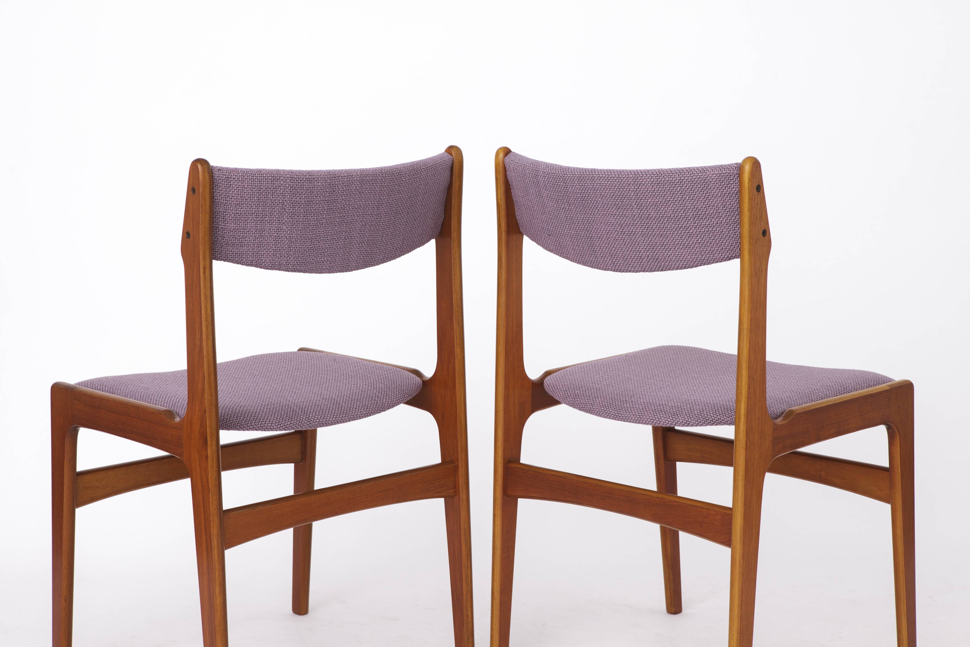 4 Mid-century Vintage Chairs, 1960s, Danish, Teak, Set of 4