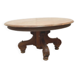 Table Napoleon III has central base in solid walnut nineteenth century