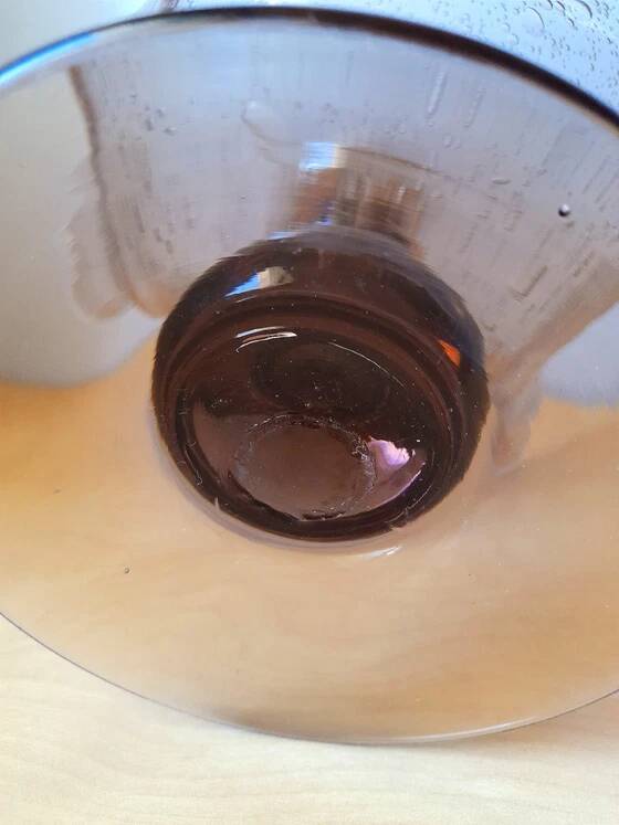 Coupe en Verre Soufflé Bullé Riom 1960