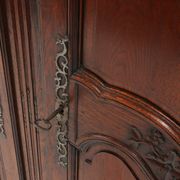 Large Louis XVI French Carved Bridal Wardrobe, ca. 1850
