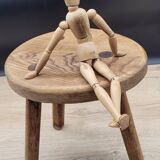 Cowhide egg tripod stool