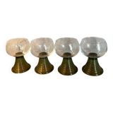 Set of 4 Alsatian stemmed glasses